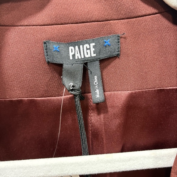 NWT Paige Malbec double breasted blazer in mahogany - Picture 9 of 11